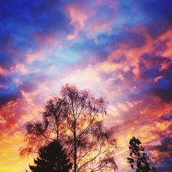 Low angle view of cloudy sky