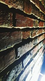 Close-up of brick wall