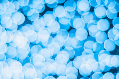 Full frame shot of blue lights