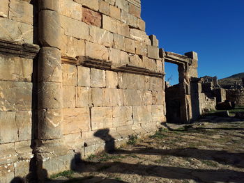 View of old ruin building