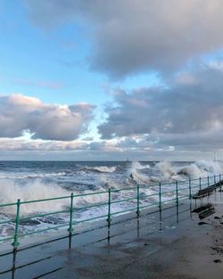 Scenic view of sea against sky