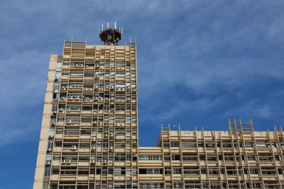 Low angle view of building against sky