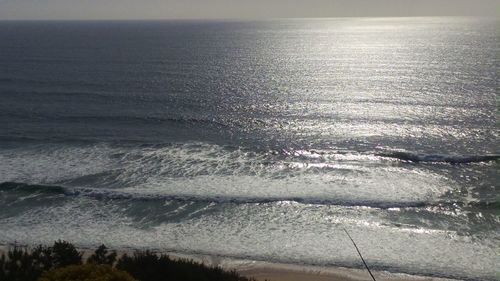 Close-up of sea against sky