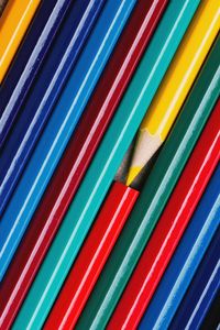 Full frame shot of multi colored pencils