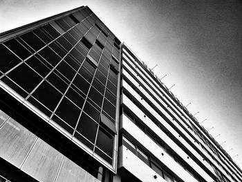 Low angle view of modern building against sky