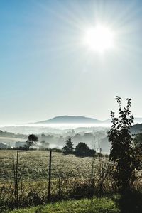 Scenic view of landscape against sky