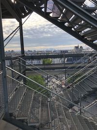 Low angle view of an urban skylight at paris