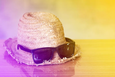 Close-up of cake on table