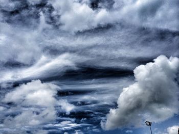 Low angle view of cloudy sky