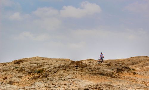 Man standing on landscape