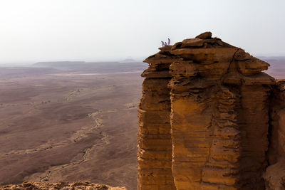 Rock formations in desert