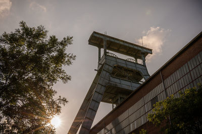 Low angle view of building against sky