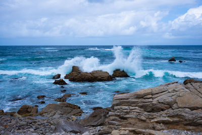 Scenic view of sea against sky