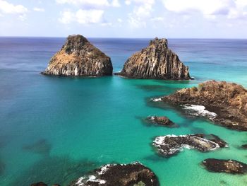 Panoramic view of sea against sky