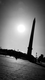 View of monument at sunset