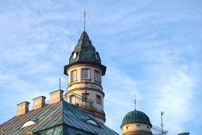 Low angle view of building against sky