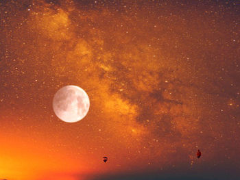 Scenic view of moon at night