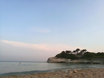 Scenic view of cloudy sky over sea