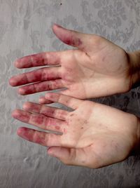 Close-up of cropped hand