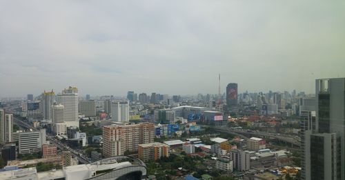 High angle view of cityscape