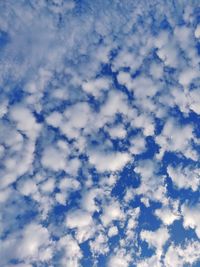 Low angle view of clouds in sky