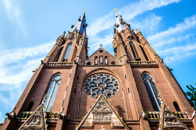 Low angle view of cathedral against sky