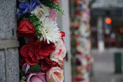 Close-up of rose bouquet