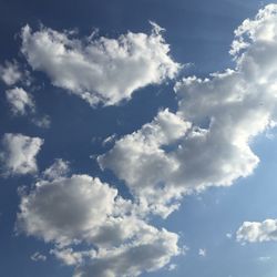 Low angle view of cloudy sky