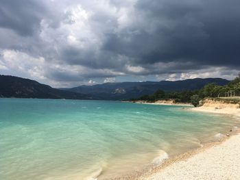Scenic view of sea against sky