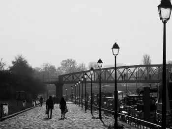 People walking on walkway