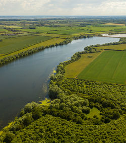 Scenic view of agricultural landscape