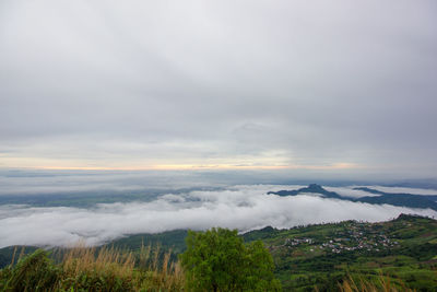 Scenic view of landscape against sky