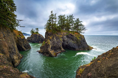 Scenic view of sea against sky