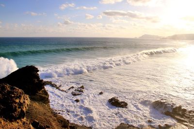 Scenic view of sea against sky