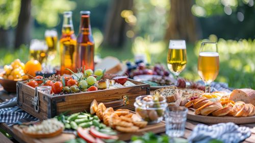 Close-up of food on table