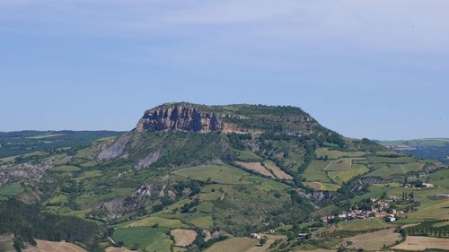 Scenic view of landscape against clear sky