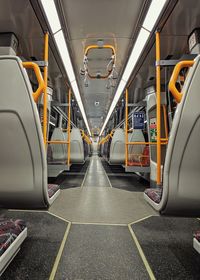 Interior of train