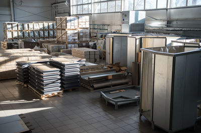 Interior of factory