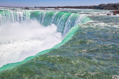 Scenic view of waterfall