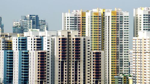 Low angle view of modern building