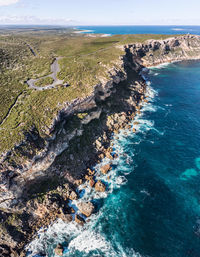 Aerial view at windy harbour, western australia