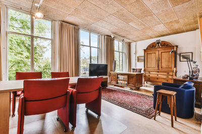 Interior of modern room in mansion