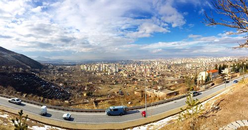 Aerial view of cityscape