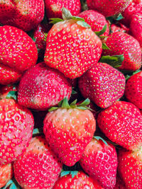 Full frame shot of strawberries