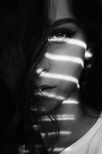 Close-up portrait of a woman