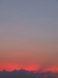 Scenic view of sky during sunset