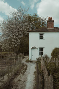 Exterior of old building against sky