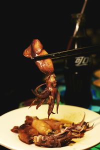 Close-up of food in plate