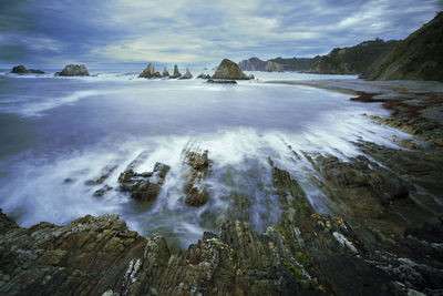 Scenic view of sea against sky