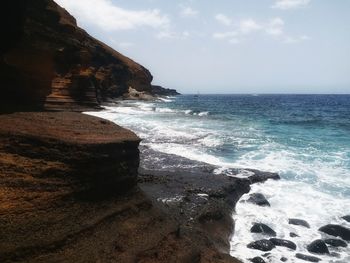 Scenic view of sea against sky